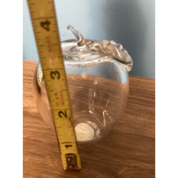 Princess House Crystal Exclusive Hand Blown Crystal Apple Motif Paperweight - Picture 5 of 7